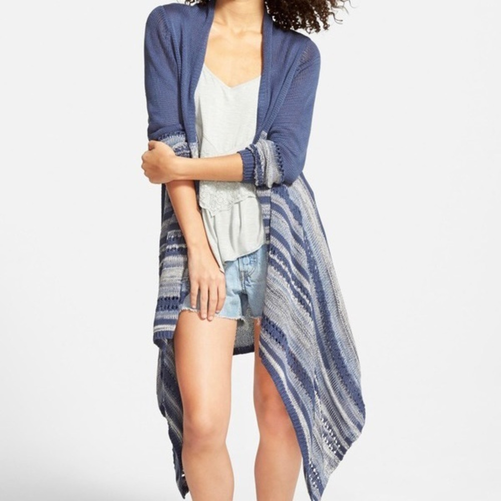 Sun & Shadow Blue Stripe Cardigan